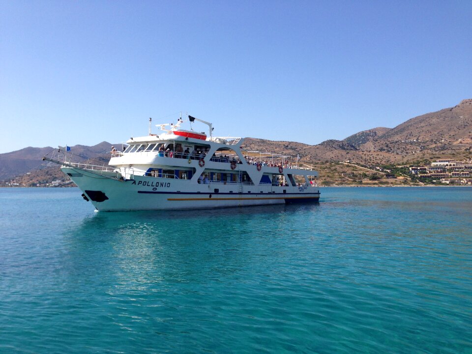 Blue ships landscape