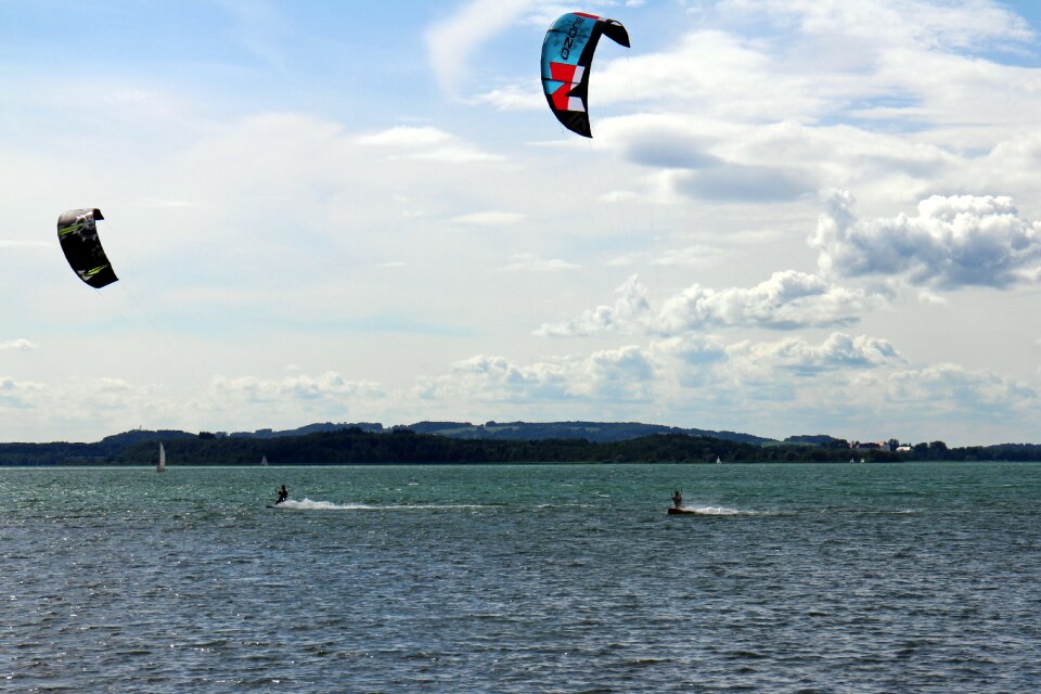 Kitesurfer sport water photo