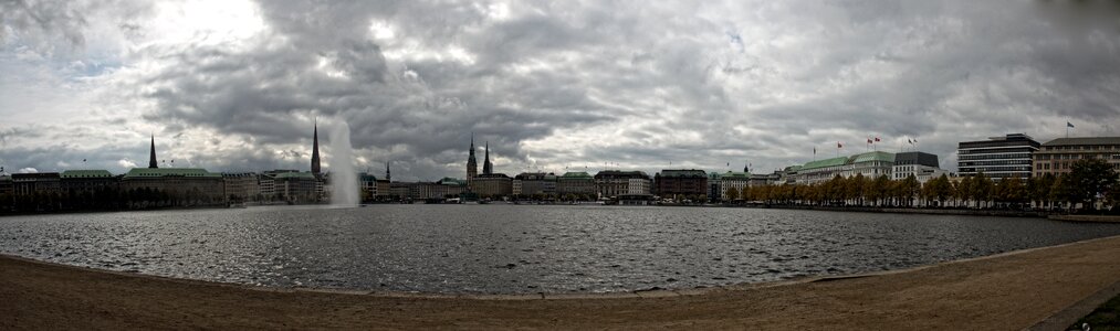 Hamburg jungfernstieg panorama
