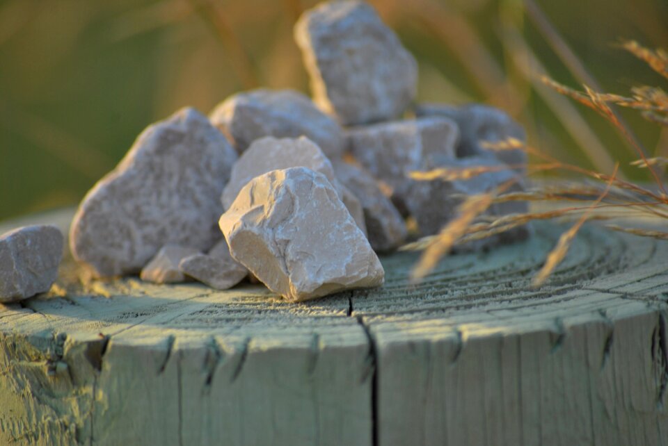 Stones sunset trunk