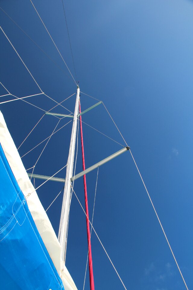 Boat blue sky