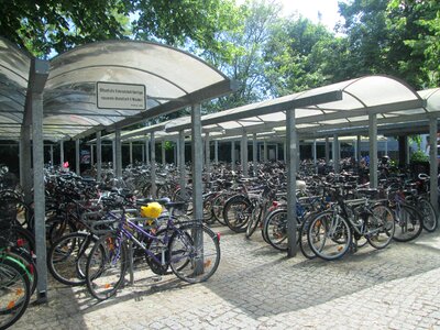 Parking bikes transport