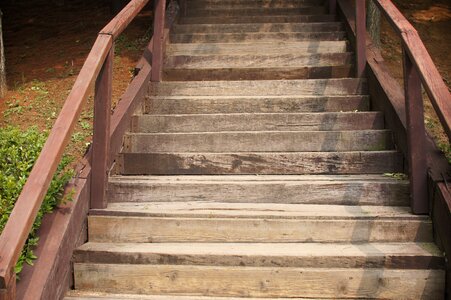 Wooden stairs republic of korea same as above