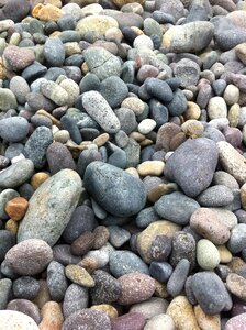 Beach blue rocks