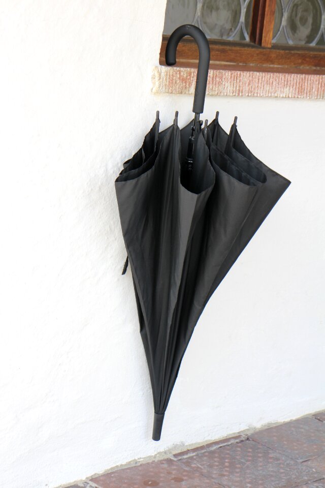 Screen umbrella black