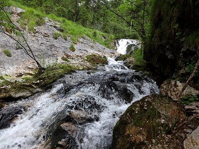Mountain stream torrent upper bavaria photo