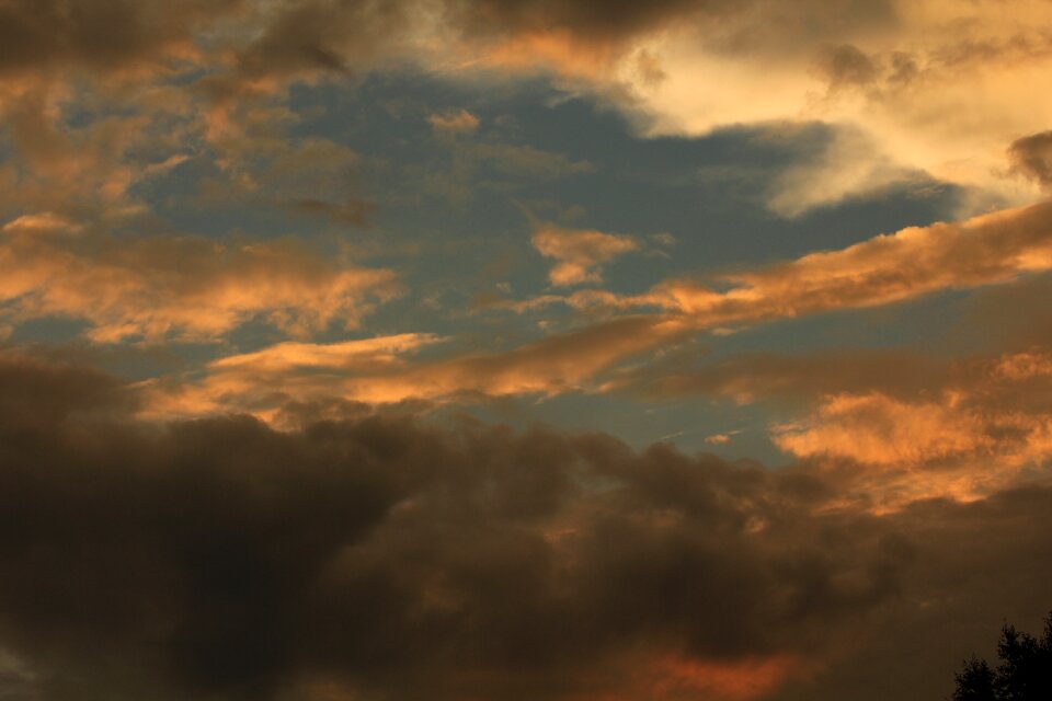 Clouds afterglow abendstimmung