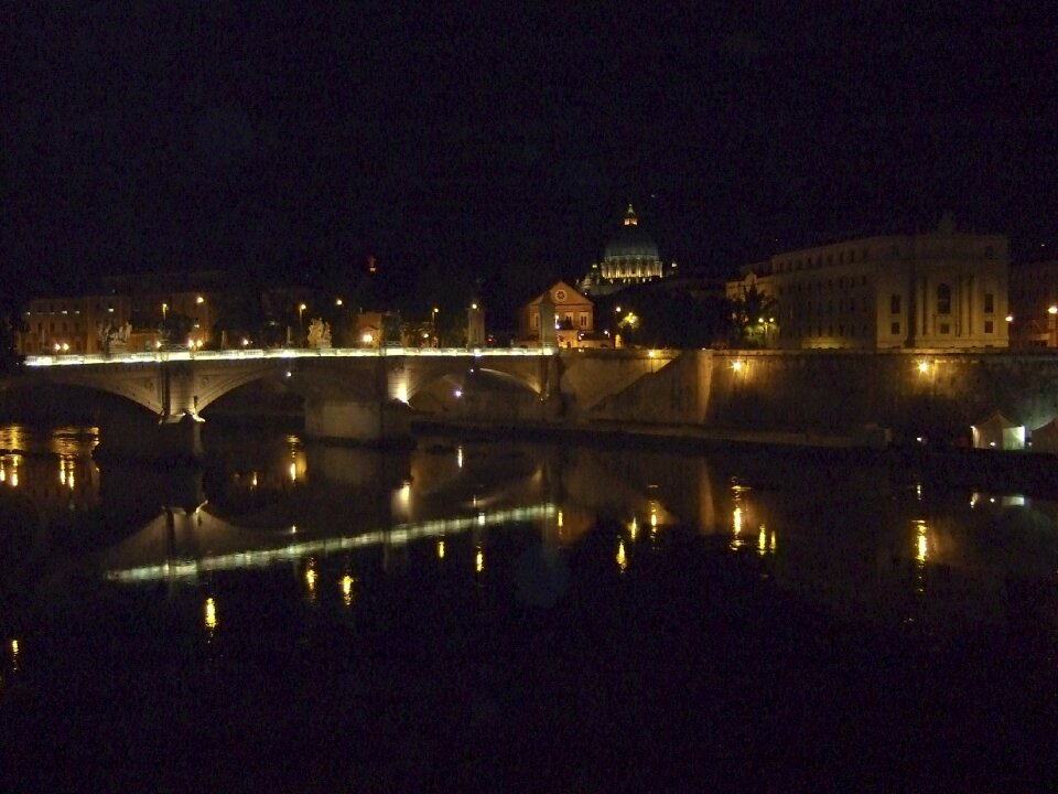 Rome night river