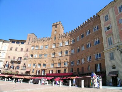 Tuscany siena square of the field photo