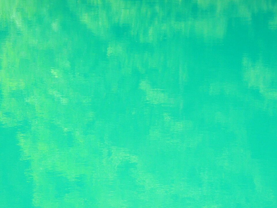 Mirroring water blue green