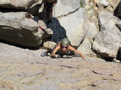 Outdoor adventure climbing