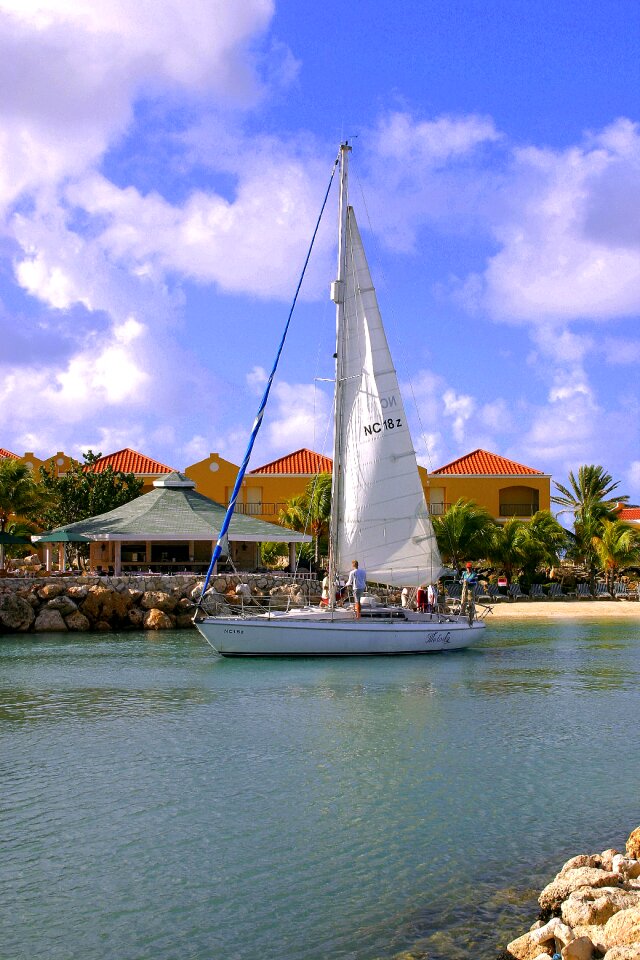 Sailboat sky nautical