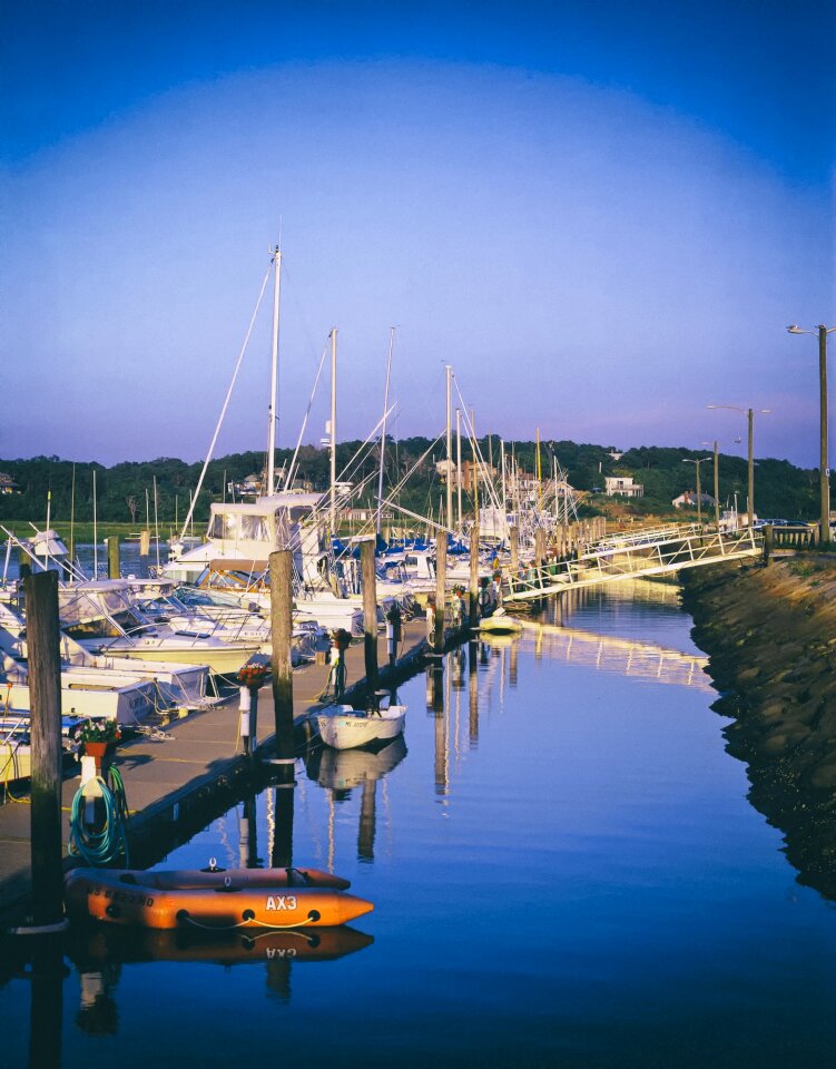 Bay water reflections