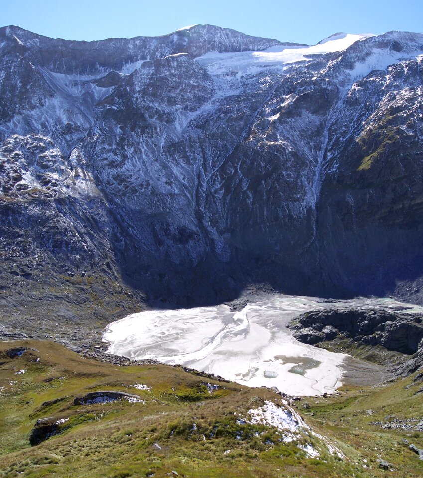 Alpine road mountain road glacier