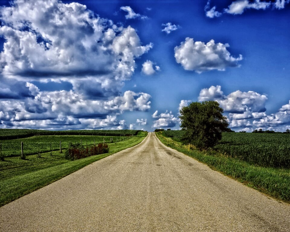 Sky clouds landscape