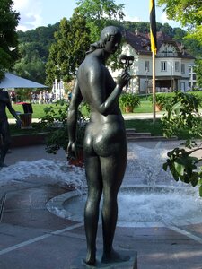 Fountain statue bronze statue photo