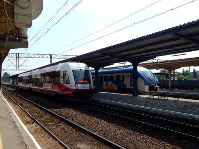 Railway station in saw poland photo