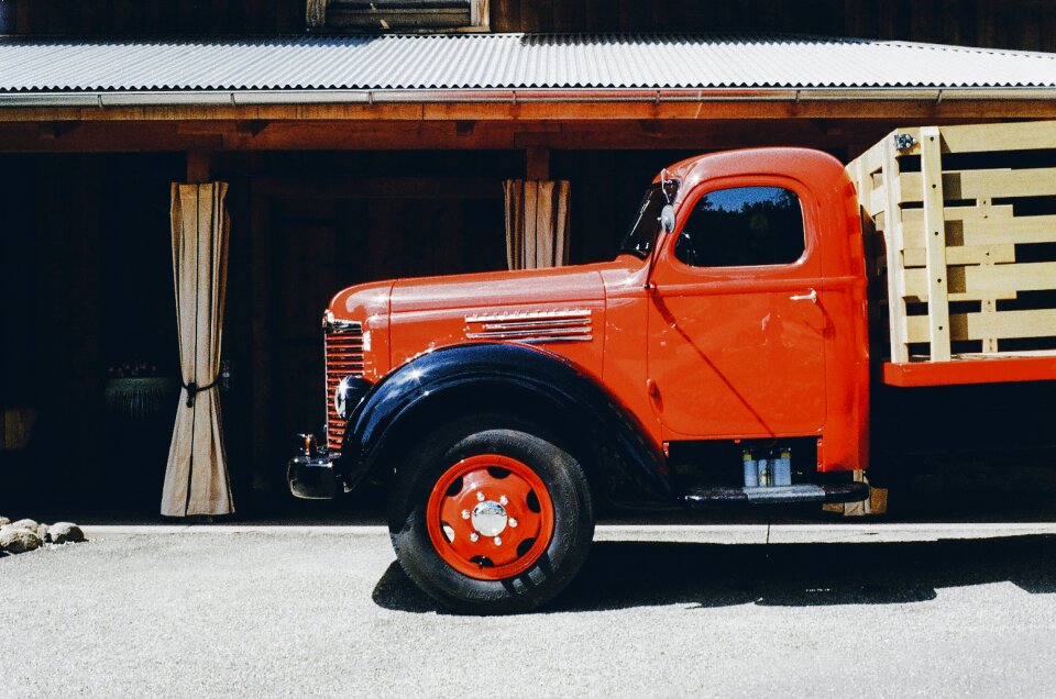 Vintage red oldtimer