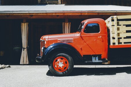 Vintage red oldtimer
