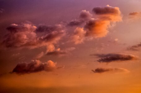 Orange cloud nature