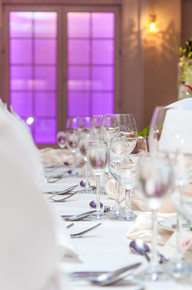 Dining table the ceremony transparent