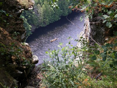 Canyon algonquin park canoe