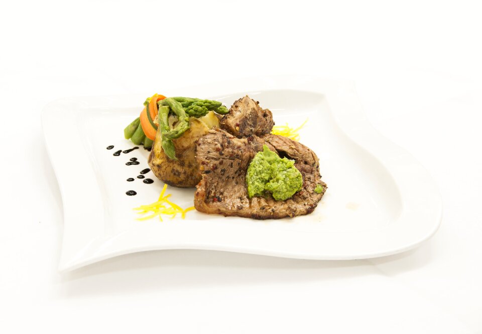 Restaurant meat eating