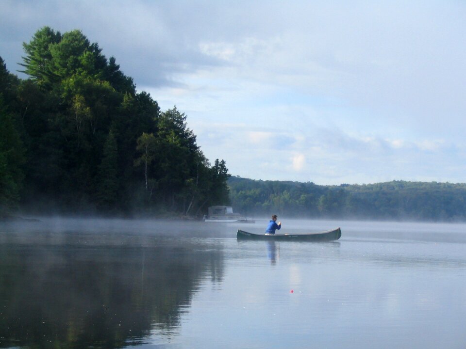Mist reflection calm