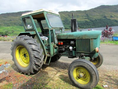 Agricultural vehicle vintage engine photo