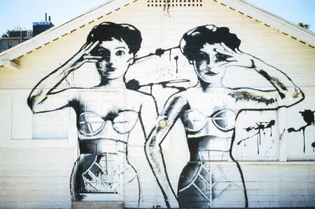 Wall paint drawing