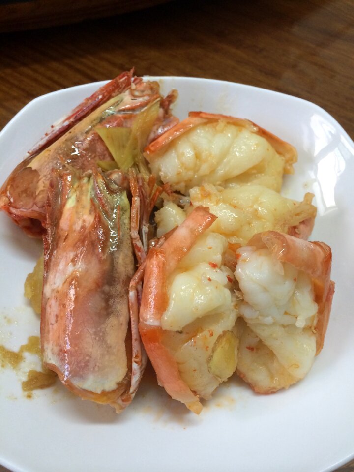 Prawns gourmet vegetables