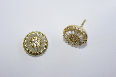 Jewel earring gold photo