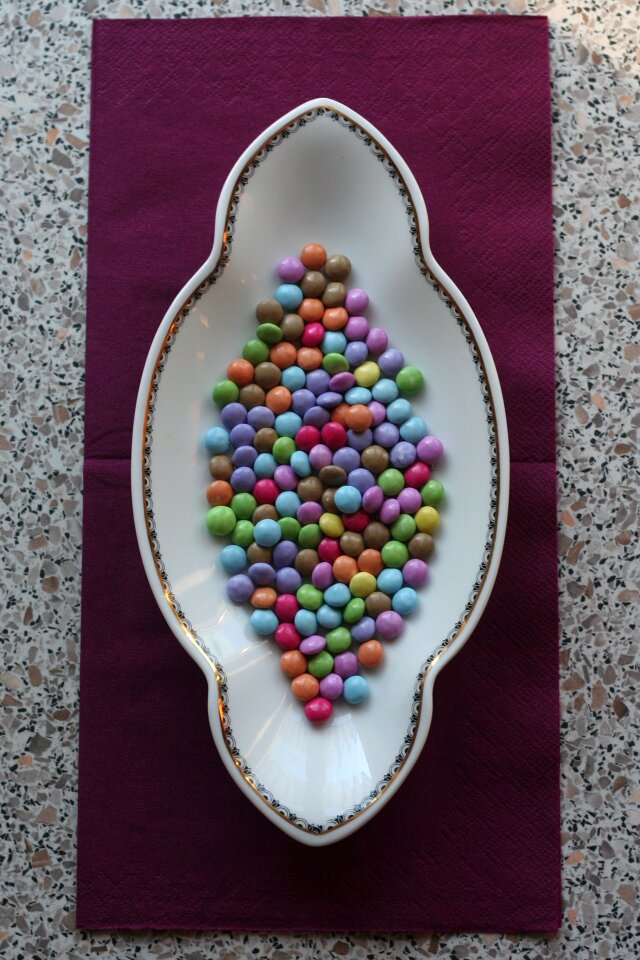 Colorful smarties decoration