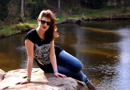 Stone water pond