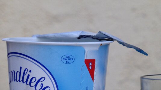Lid light blue drink