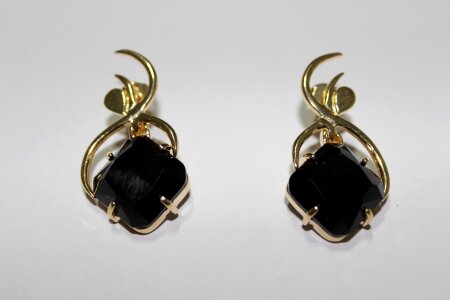 Jewel earring gold