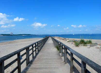 Baltic sea sea boardwalk photo