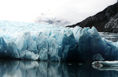 Calving iceberg patagonia photo
