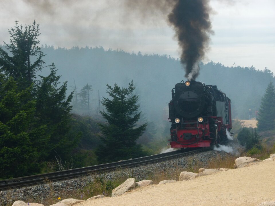 Resin brocken railway drive