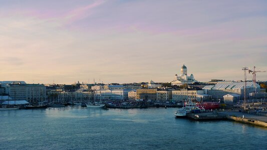 Ship city europe photo