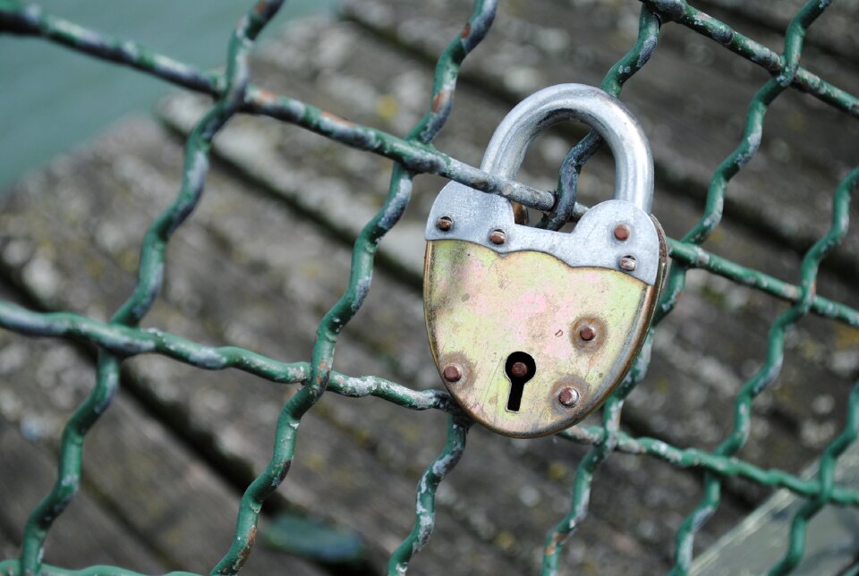 Castle padlock fence