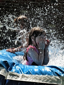 Summer water child photo