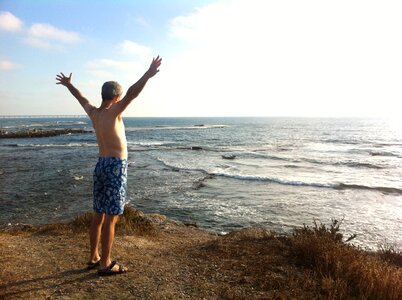 Swimmer cesare sea photo