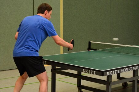 Sport ping-pong table play photo