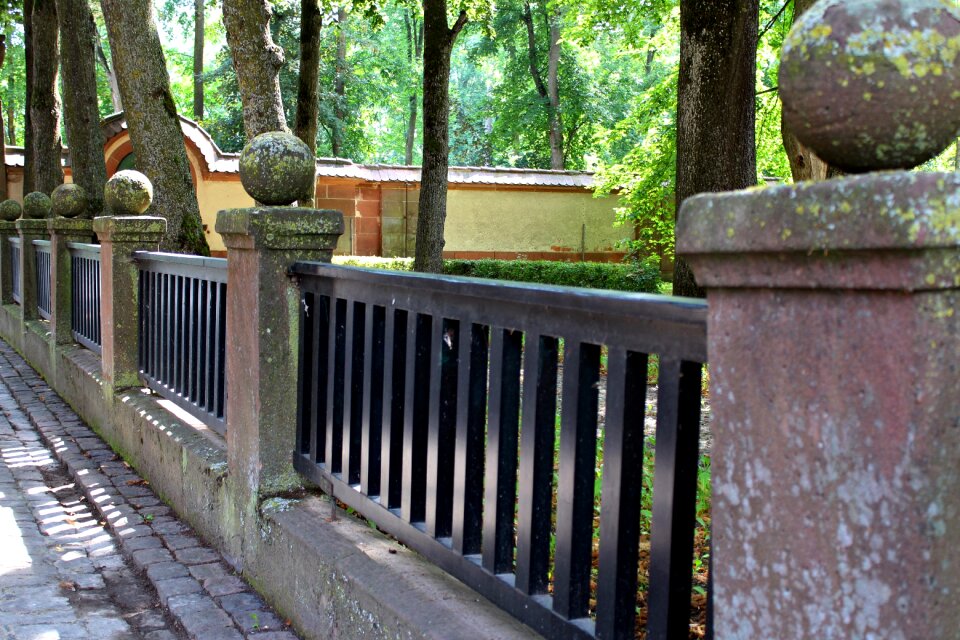 Garden fence fenced park