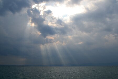 Clouds light pond