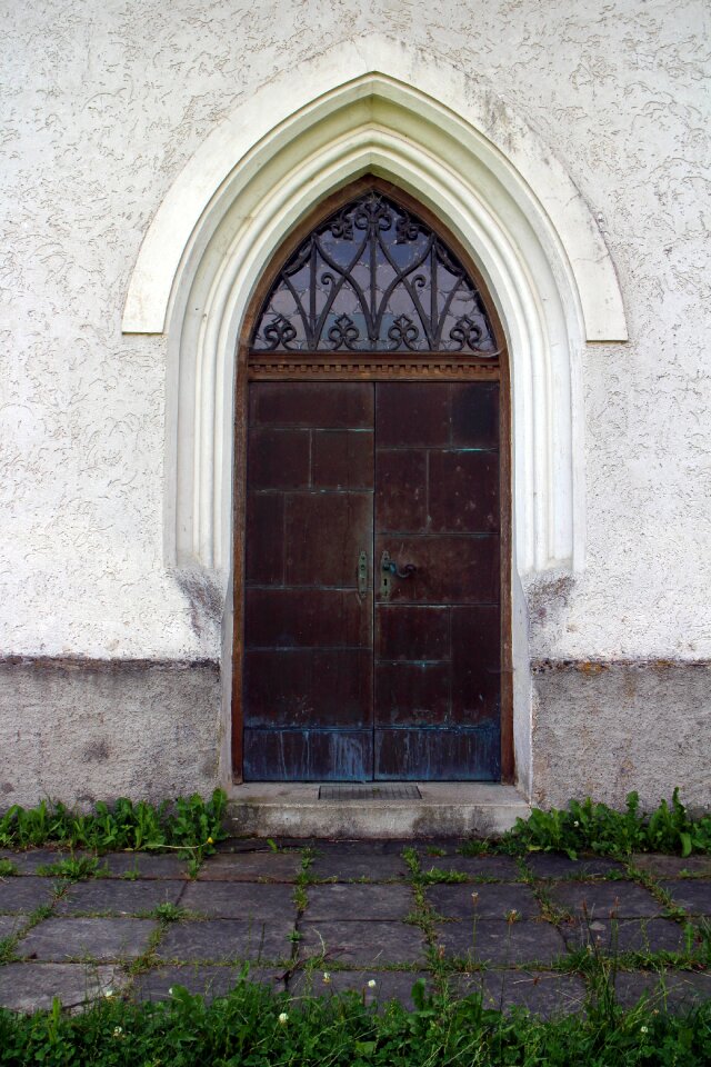 Church door house building