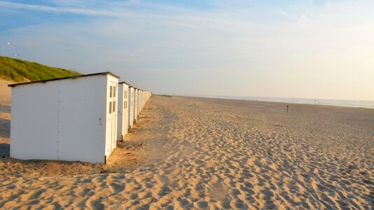 Beach beach hut sand photo