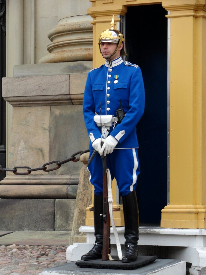Person uniform royal