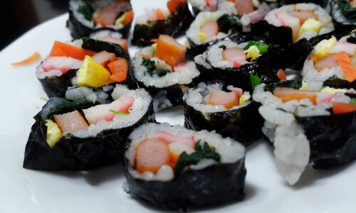 Sushi kim rice restaurant photo